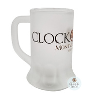 Mini Stein Frosted Shot Glass With Clock Shop Logo