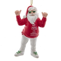 10cm Cool Santa Hanging Decoration image