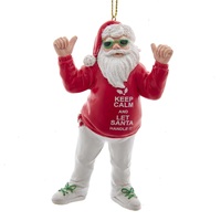 10cm Cool Santa Hanging Decoration