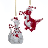 9cm Christmas Dinosaur Hanging Decoration- Assorted Designs image