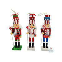 15cm Christmas Nutcracker With Gift Box Hat- Assorted Designs image