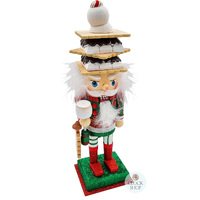 25cm Christmas Nutcracker With Biscuit Hat image