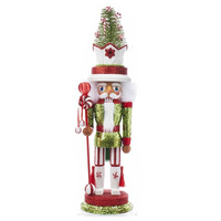 45cm Christmas Nutcracker With Christmas Tree Hat image