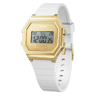 Digit Retro White Watch with Gold Dial By ICE image