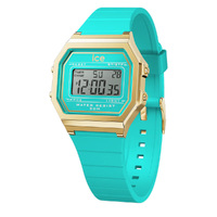32mm Digit Retro Collection Turquoise & Gold Digital Womens Watch By ICE-WATCH image