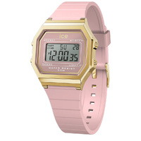 32mm Digit Retro Collection Baby Pink & Gold Digital Womens Watch By ICE-WATCH image
