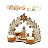 21cm Winter Deer Christmas Pyramid image