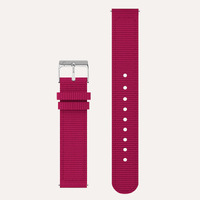 Silver Fabric Scarlet Red Band By Coluri image