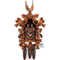 Eagle 8 Day Mechanical Carved Cuckoo Clock 51cm By HÖNES image