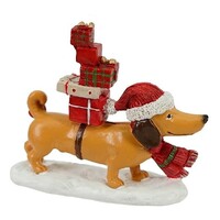 8cm Christmas Dachshund With Gifts image