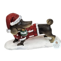 7.5cm Christmas Dachshund With Jumper image