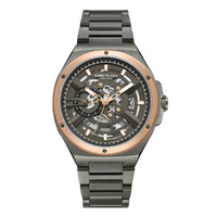 43mm Grey Automatic Mens Watch With Grey & Rose Gold Skeleton Dial By KENNETH COLE image