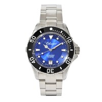 40mm Gents Stainless Steel Pro Mariner Automatic Watch With Blue Dial By CLASSIQUE image