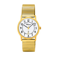 28mm Ladies Swiss Quartz Watch With Gold Flexi Band By CLASSIQUE image