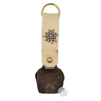 12cm Antique Look Cowbell With Beige Felt Strap image
