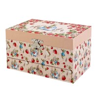 Peter Rabbit & Strawberries Musical Jewellery Box (La Vie En Rose) image