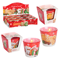 8.5cm Scented Christmas Candle- Gingerbread Cookies  image