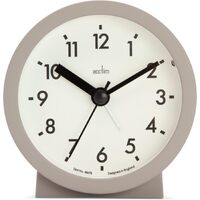 9cm Gaby Mocha Analogue Alarm Clock By ACCTIM