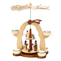 31cm Two Tier Nativity Christmas Pyramid image