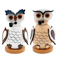 12cm Snowy Owl German Incense Burner - Assorted Designs image