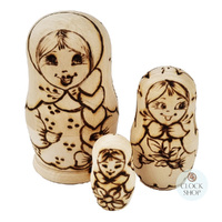 Woodburn Russian Dolls 9cm (Set Of 3) image