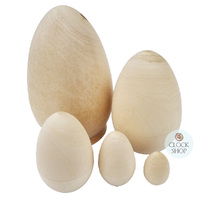 Woodburn Egg Russian Dolls- Blank 14cm (Set Of 5) image