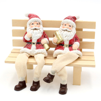 17cm Santa Shelf Sitter in Red & White- Assorted Designs image