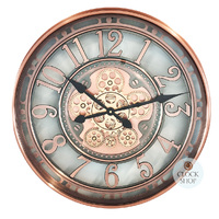 50cm Norris Copper Moving Gear Clock By COUNTRYFIELD