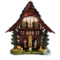 28cm Chalet Weather House With Deer By TRENKLE image