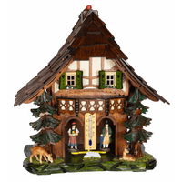 28cm Chalet Weather House With Deer By TRENKLE image