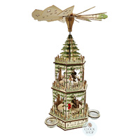 48cm Two Tier Angels Christmas Pyramid