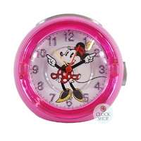 12cm Pink Minnie Mouse Musical Analogue Alarm Clock By DISNEY image