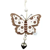 9cm Wooden Butterfly Hanging Decoration
