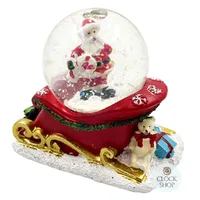 8cm Santa Claus On Sleigh Snow Globe