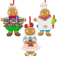12cm Gingerbread Bakers Hanging Decoration- Assorted Designs