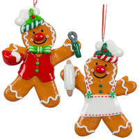 13cm Gingerbread Chef Hanging Decoration- Assorted Designs