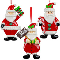 12cm Santa Hanging Decoration- Assorted Designs