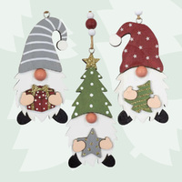 10cm Christmas Gnome Hanging Decoration - Assorted Designs