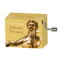 Classical Composers Hand Crank Music Box (Strauss- Emperor Waltz)