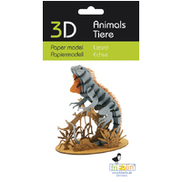 3D Paper Model- Lizard
