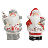 15cm Ceramic Santa Tealight Holders- Assorted Designs