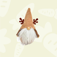 Dancer | 16cm Reindeer Gnome With Light Brown Hat