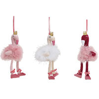 23cm Flamingo Hanging Decoration- Assorted Designs
