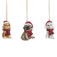 7cm Christmas Dog Hanging Decoration- Assorted Designs