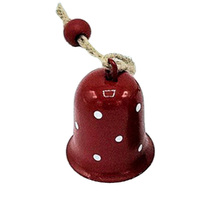 3cm Red Metal Christmas Bell Hanging Decoration