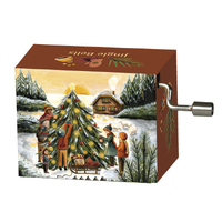 Christmas Hand Crank Music Box - Decorating Tree Together (Jingle Bells)