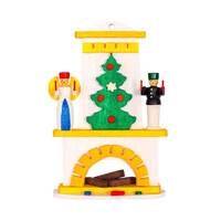 8.6cm Large Fireplace With Angel & Miner By Graupner