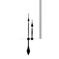 Black Spade High Torque Euroshaft Quartz Hands (252mm & 189mm)