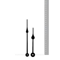 Black Spade High Torque Euroshaft Quartz Hands (175mm & 134mm)