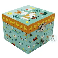 Farm Musical Jewellery Box With Chicken (Vivaldi- Spring)